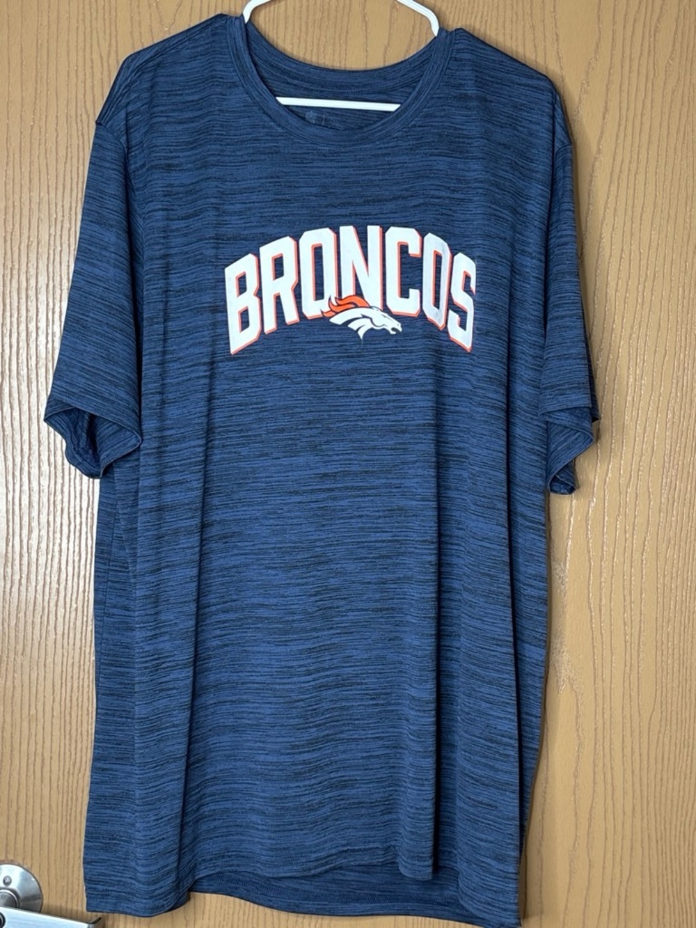 Nike Dri-FIT Heathered Navy Blue Athletic Tee
